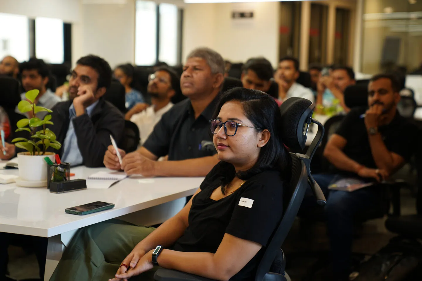 Founders at a VC Lens working session